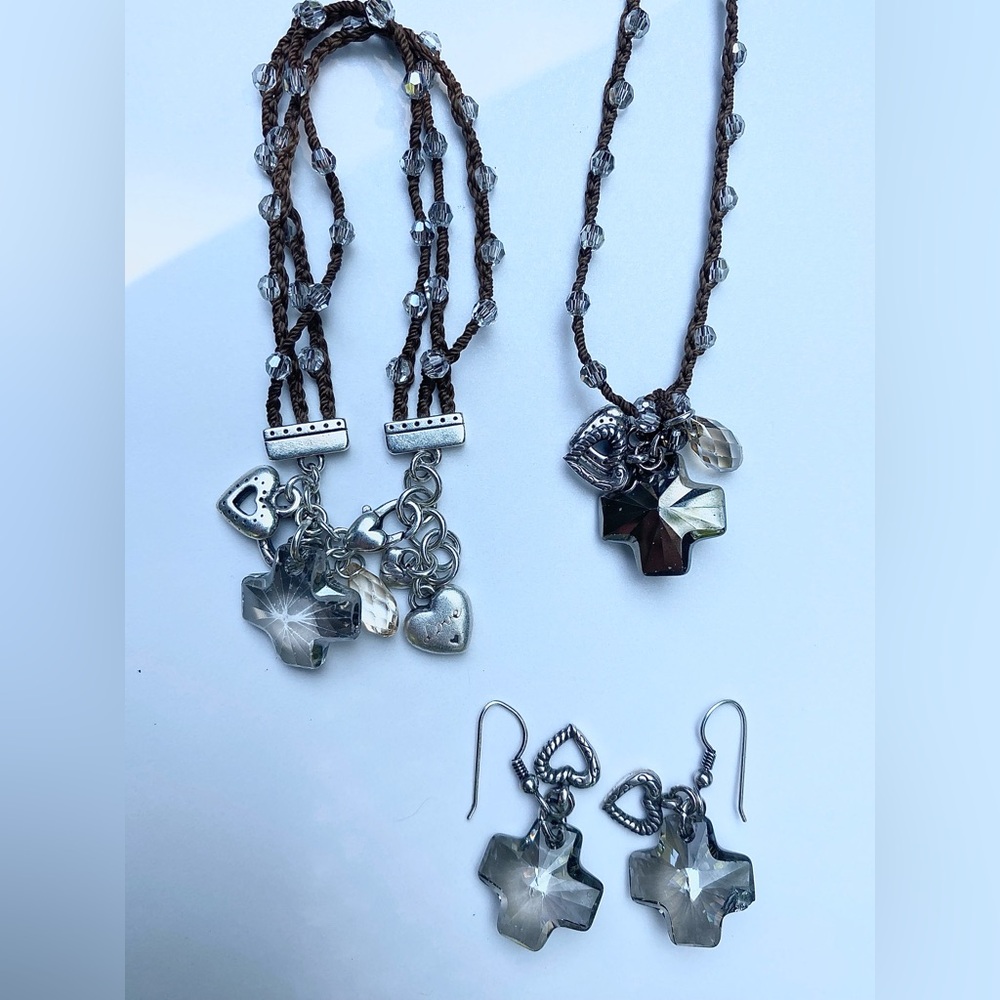 Brighton Crosses & Hearts Jewelry Set